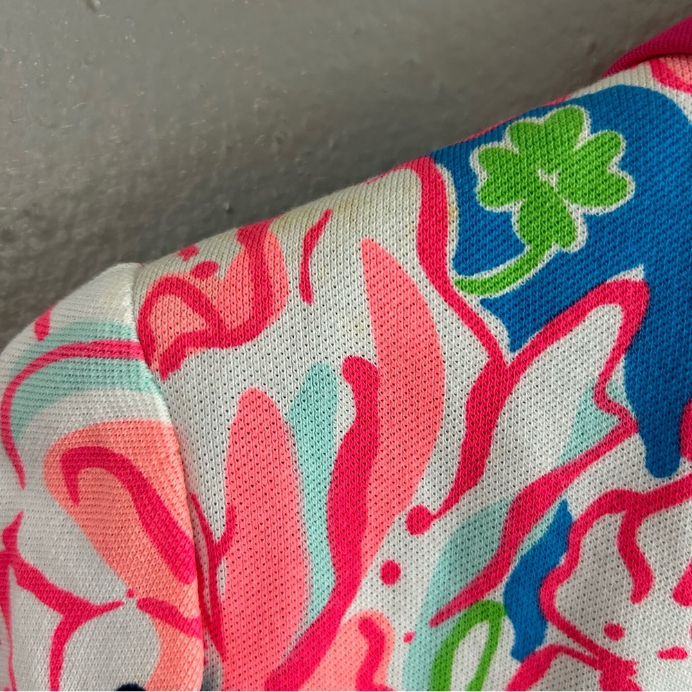 Lilly Pulitzer Malibu Blazer Jacket Flutter Blue Lucky Charm Multicolor XS - Picture 9 of 12